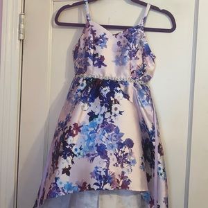Rare Editions Girls Floral High Low Dress, Size 8